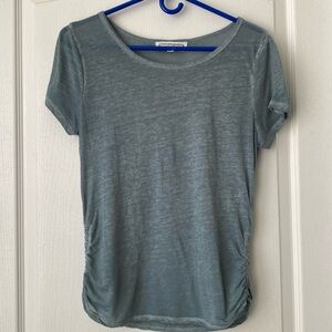 Hippie Rose shirt. Size small. Blue/gray color. Sheer like shirt.